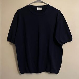 Pure  Wool  Navy Women's Crew Neck Sweater-size 42/10